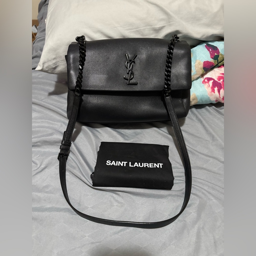 Saint Laurent West Hollywood black on black medium bag.